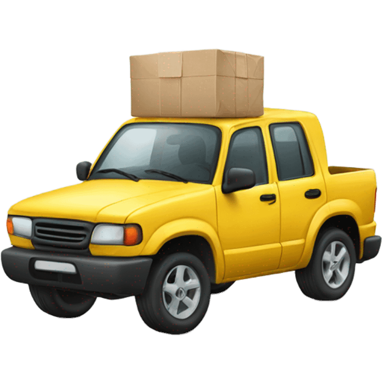 car with cargo emoji