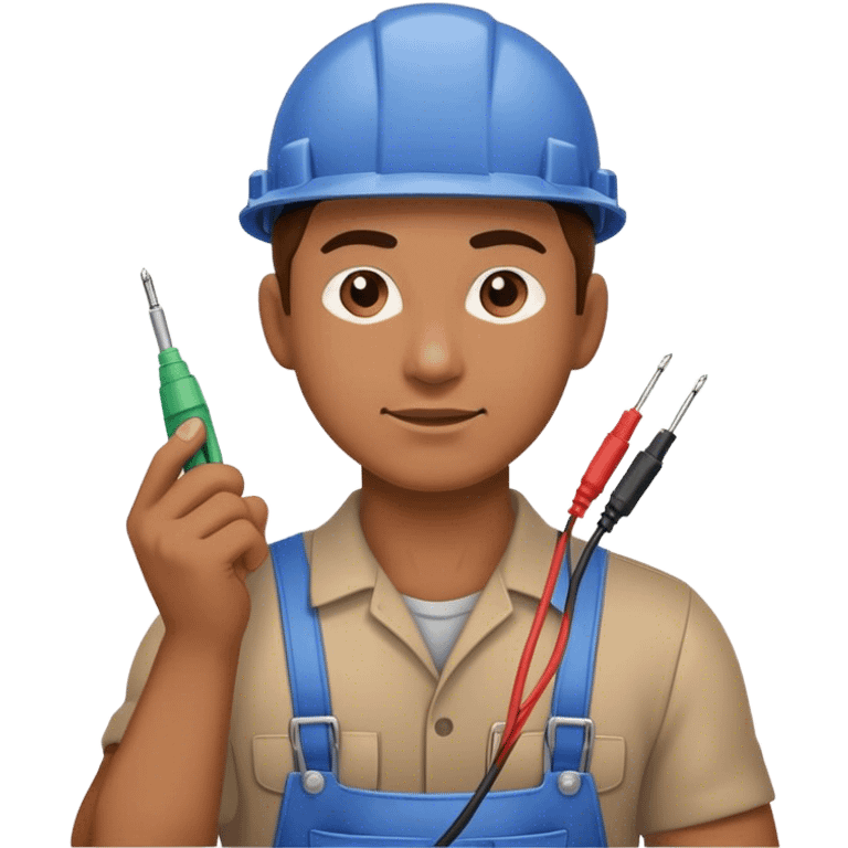 electrician holding wire emoji