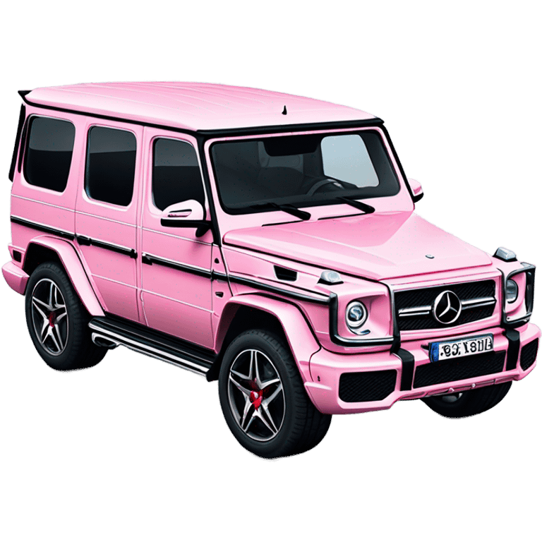 entire Mercedes-Benz G63 AMG elegance light pink emoji