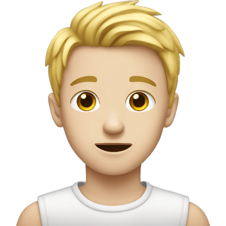 a white kid with a crytoledger emoji