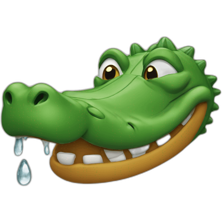 gator laughing with tears emoji