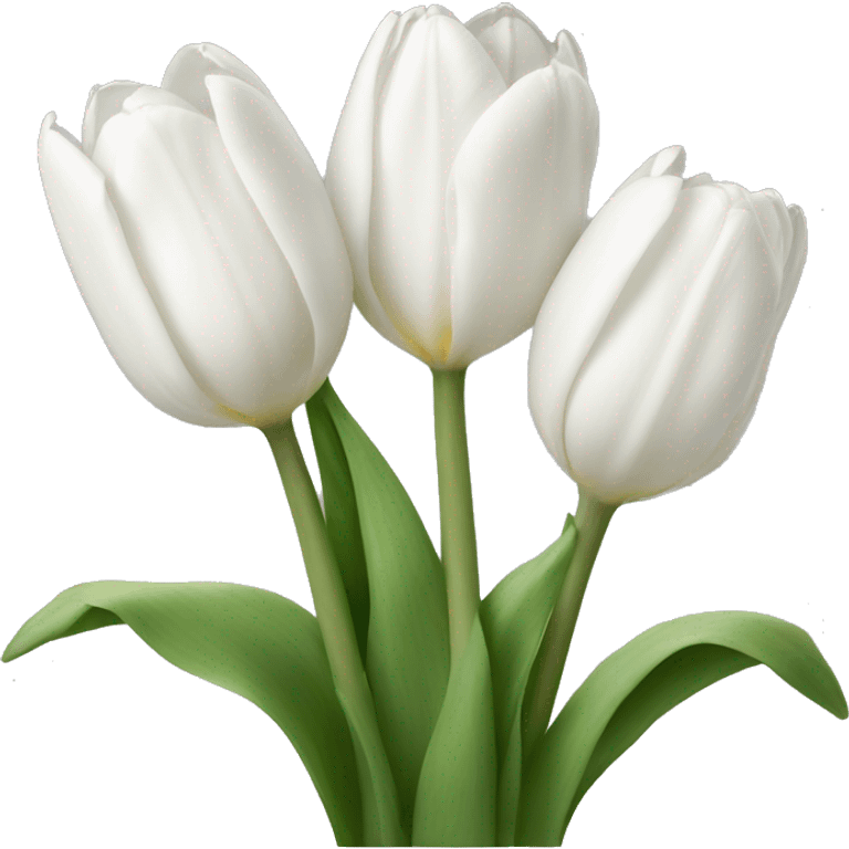 white tulips emoji