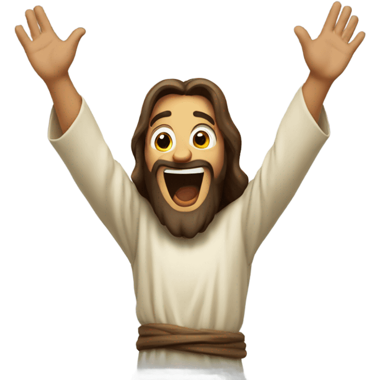 Excited Jesus emoji