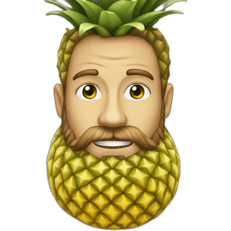 pinapple beard emoji