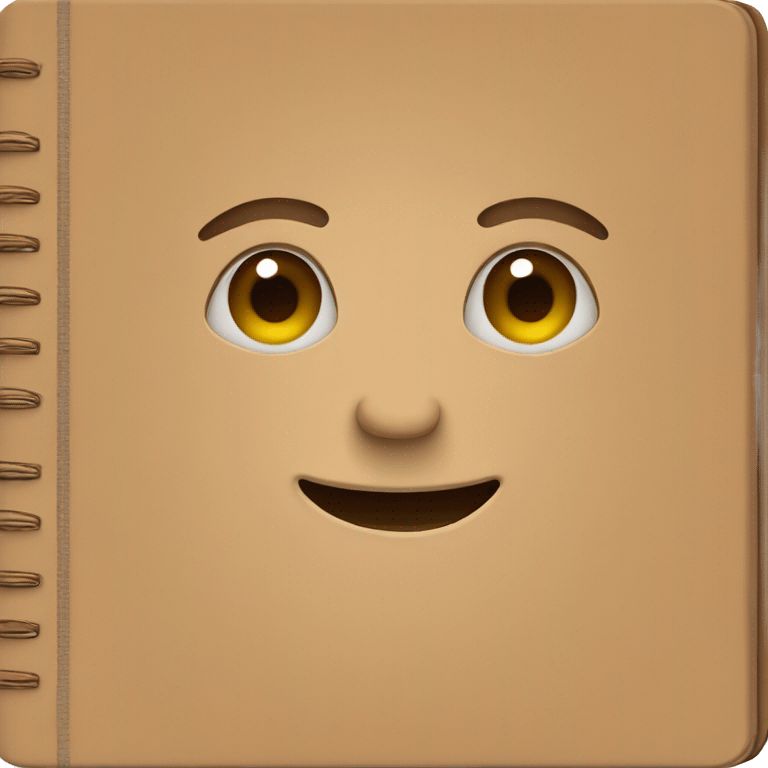 brown notebook emoji