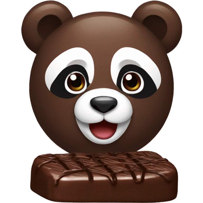 chocolate covered panda emoji