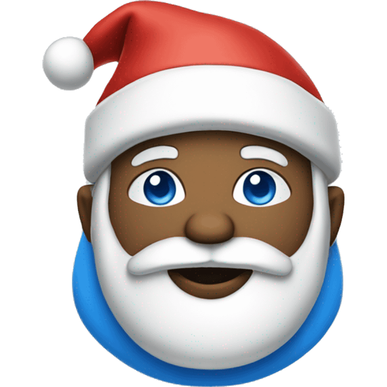 white Blue Santa Claus emoji