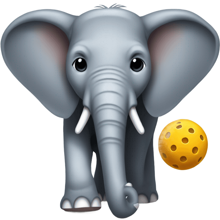 Elephant pickleball emoji