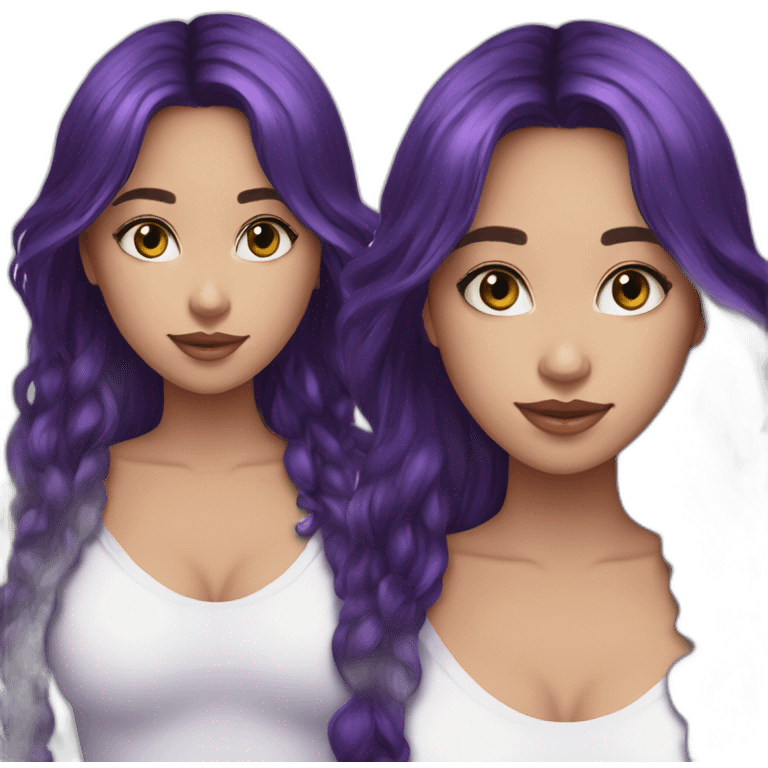 gorgeous-asion girl-blueandpurplebutterfly-crown-longhair-pureskin emoji