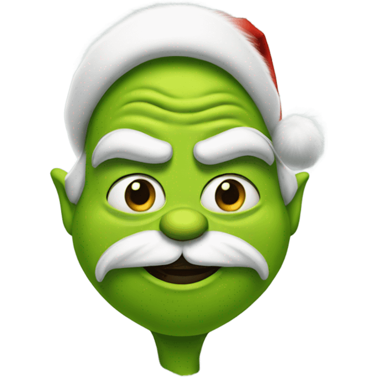 grinch with mustache emoji