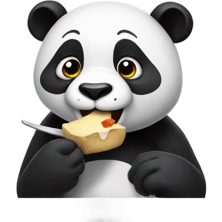 Panda eating  emoji