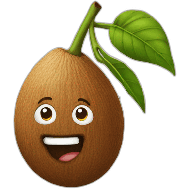 Noix de coco qui marche emoji