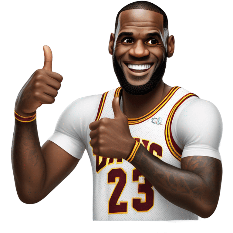 lebron james thumbs up emoji