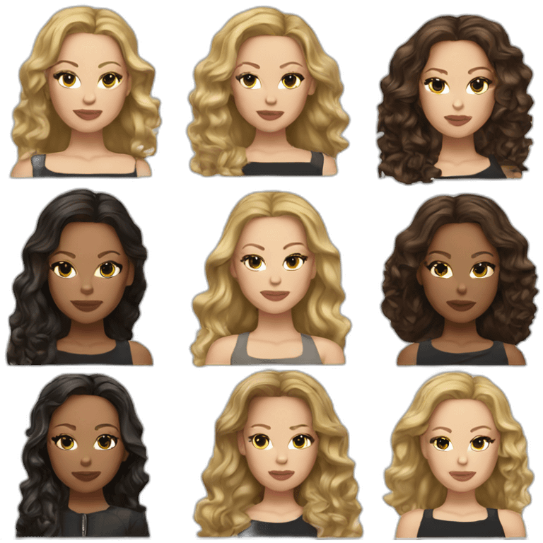 Rebecca Ferguson blonde emoji