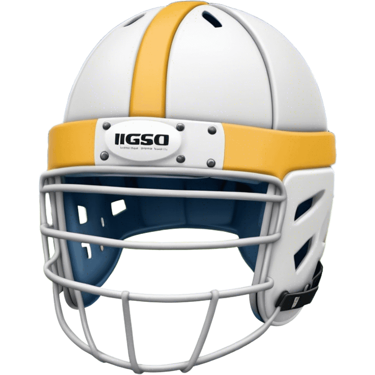 Cinematic Realistic image of rugby headgear with detailed padding and rugged design elements, set against a blurred stadium background with bold, high-contrast lighting that highlights its protective design emoji