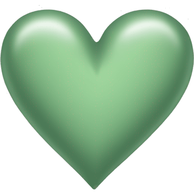 sage green heart emoji