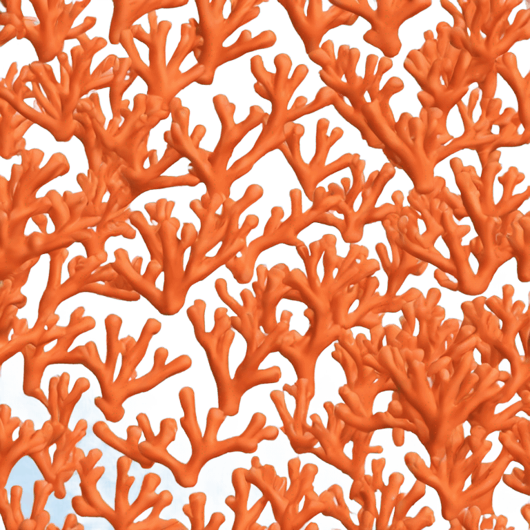 Orange coral  emoji