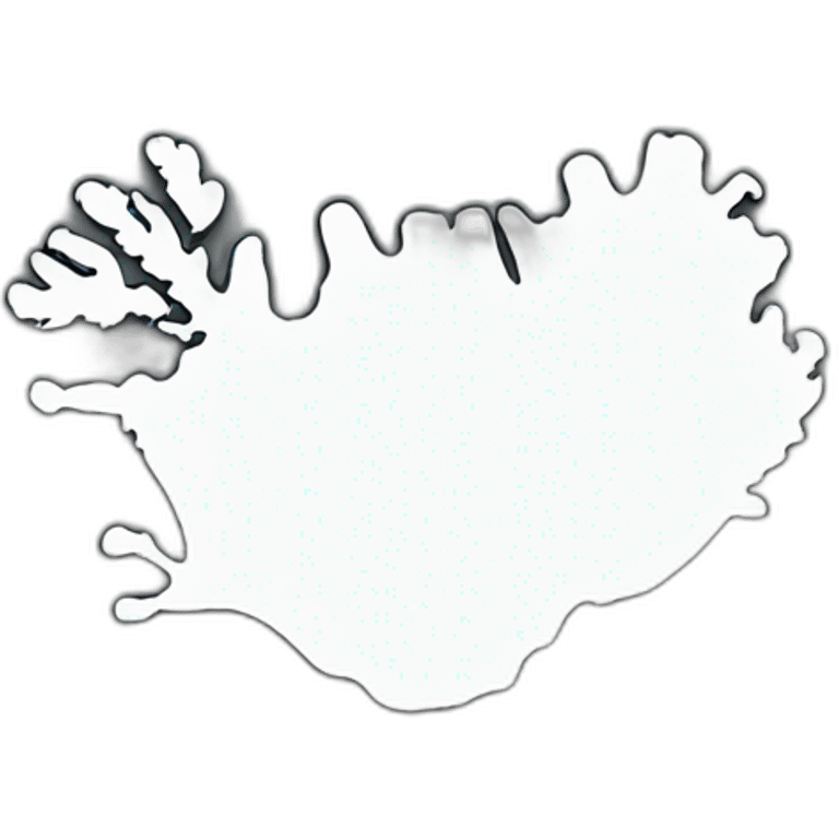 Iceland country shape emoji