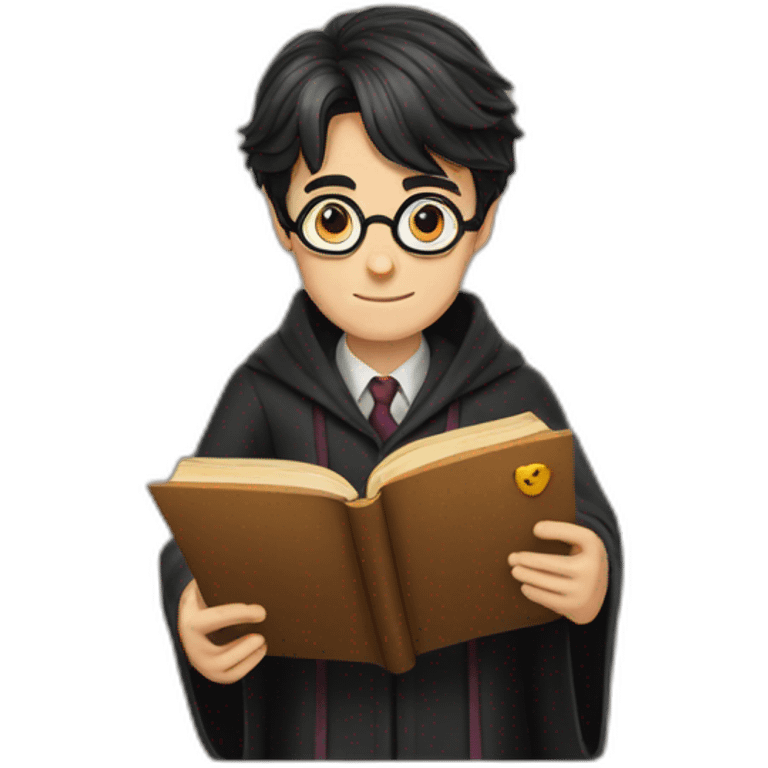 Harry Potter read book emoji