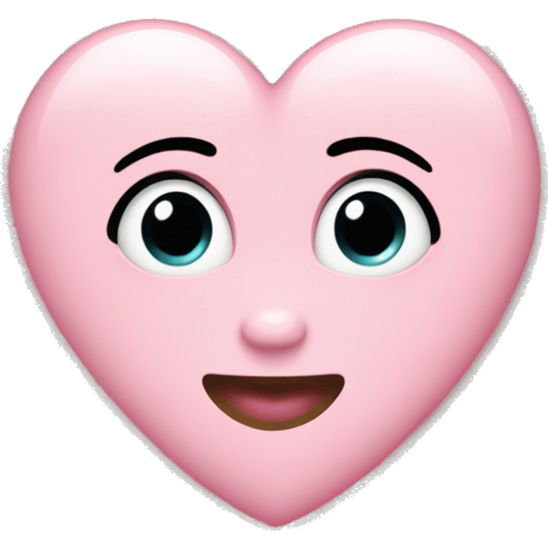 Baby Pink Heart with Glitzer emoji