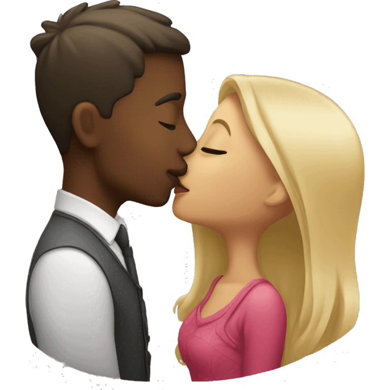 Couple kissing emoji