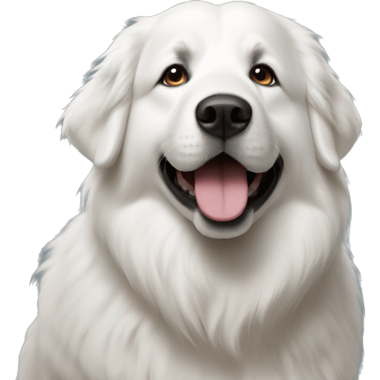 A Great Pyrenees  emoji