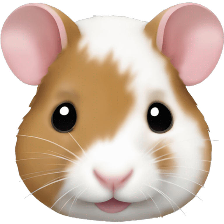 brown and white Syrian hamster emoji