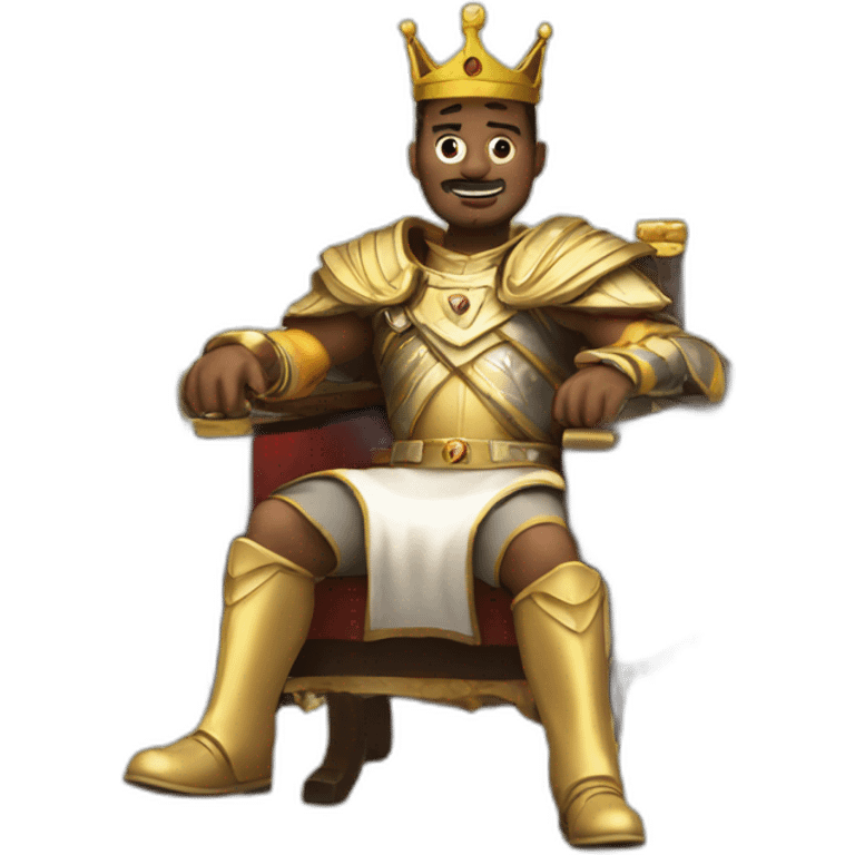 King with a controler emoji