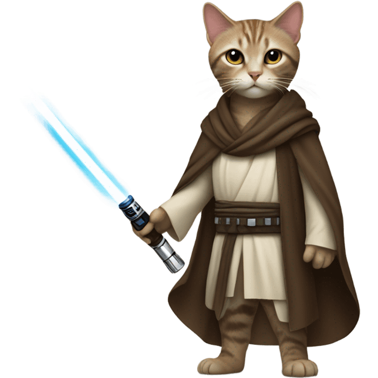 Jedi knight as a cat  emoji