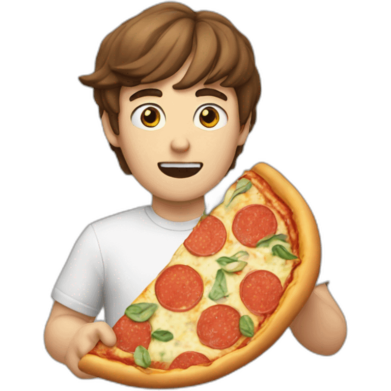 Mr Beast eat pizza emoji