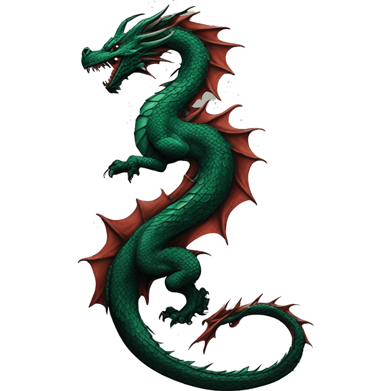 Dragon back-tattoo emoji