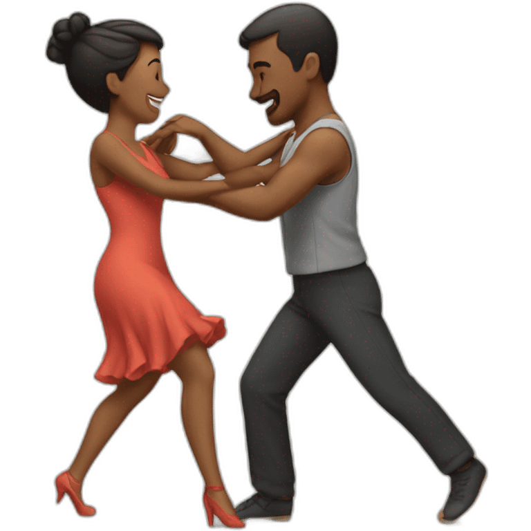 A couple are dancing  emoji