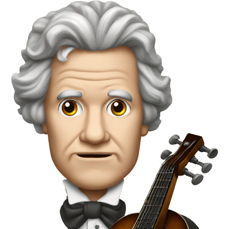 Beethoven big head banjo emoji