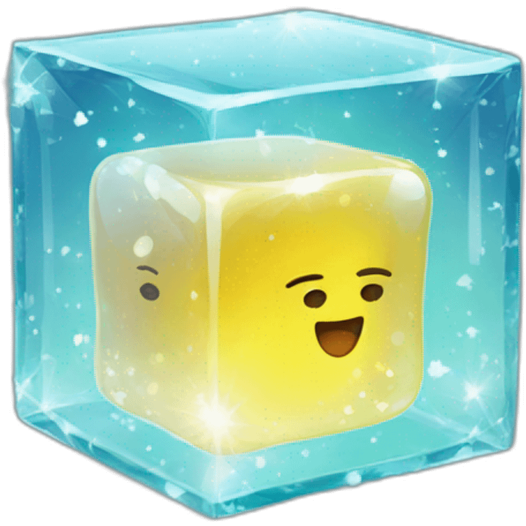 glass cubes with sparkles emoji