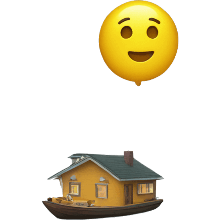 Float home launch into river emoji