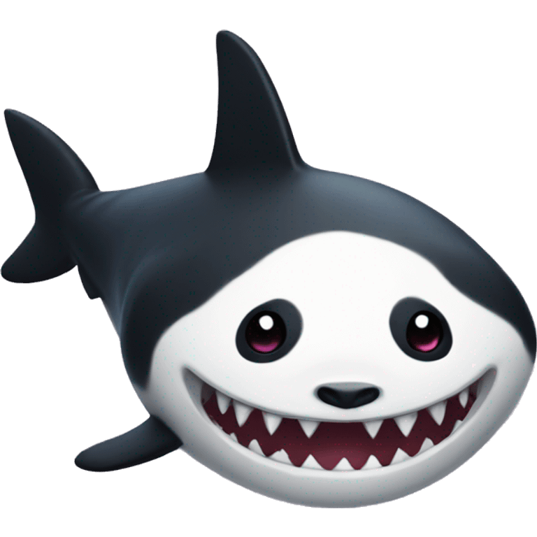 Panda shark emoji