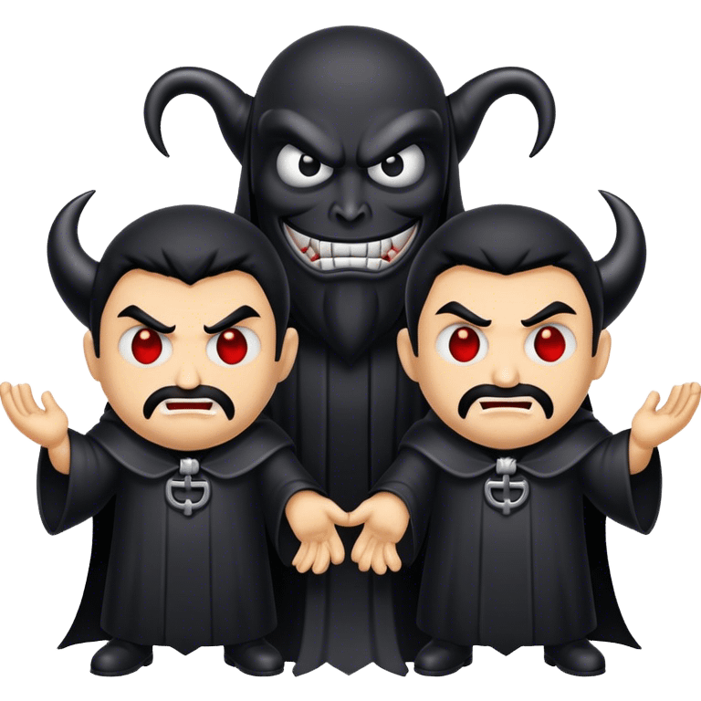 Two evil men emoji