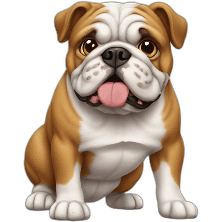 Dog Bulldog full-height emoji