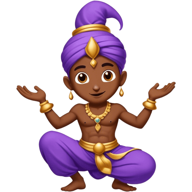 Purple genie, solana emoji