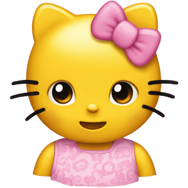 Yellow hello kitty emojis emoji