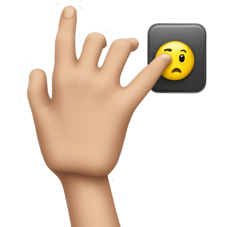 finger pushing a button emoji