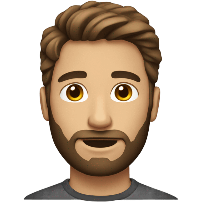 brown-haired man with a short beard emoji