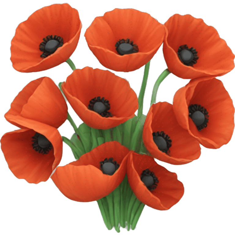 Poppy bunch  emoji