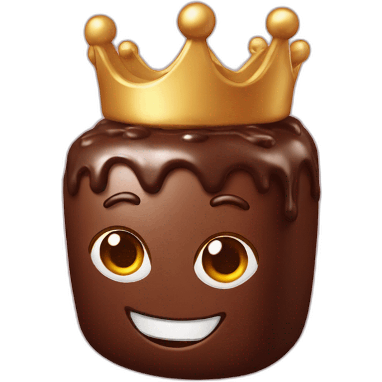 chocolatine with crown emoji