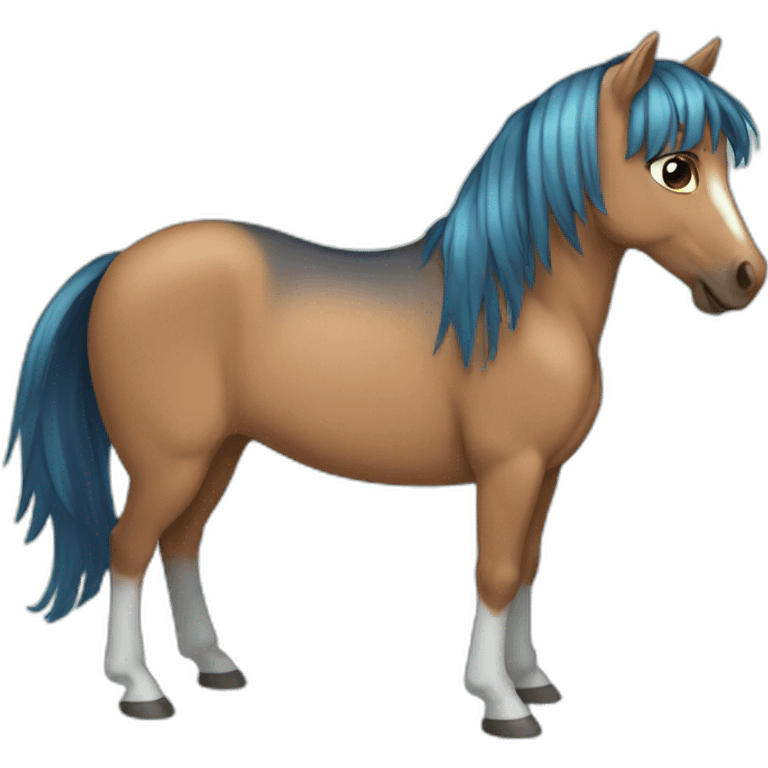 Aqua poney emoji