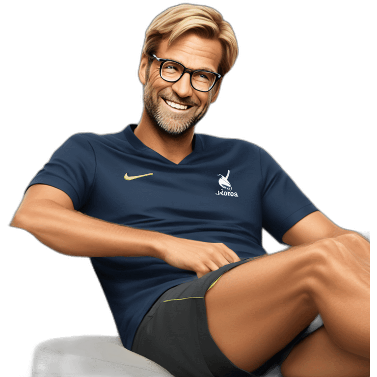 jurgen klopp adorable lounging emoji