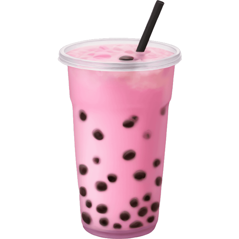 Pink Boba Tea  emoji