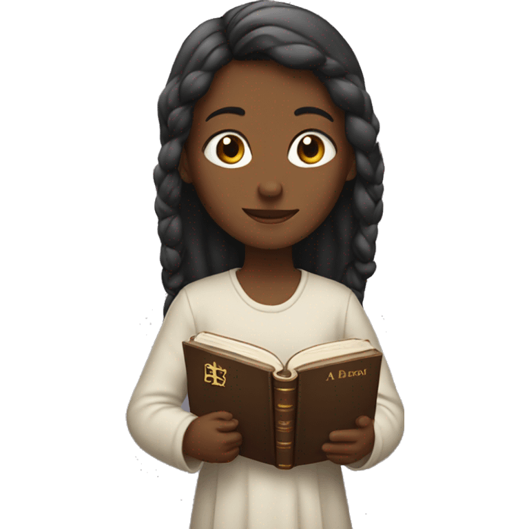 Girl with Bible  emoji