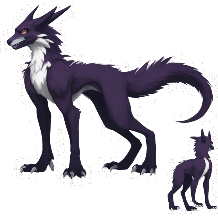 Cool Edgy Modern Vernid-Sergal species by LiLaiRa full body emoji