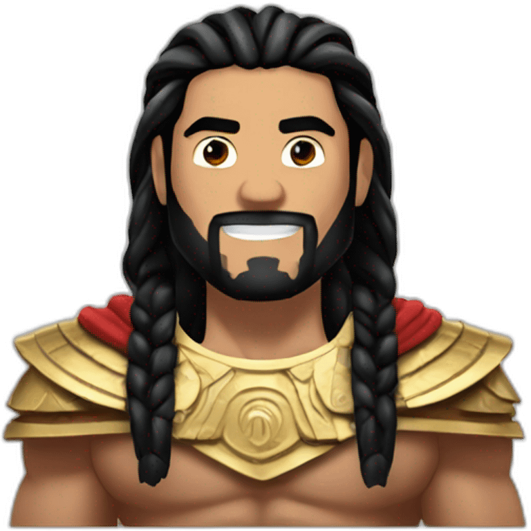 Roman reigns acknowledging himself as the tribal chief emoji